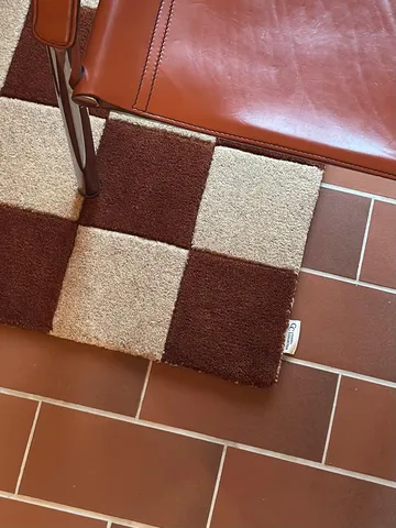 Square tapete de porta - Castanho-natural, 60x90 cm - Classic Collection