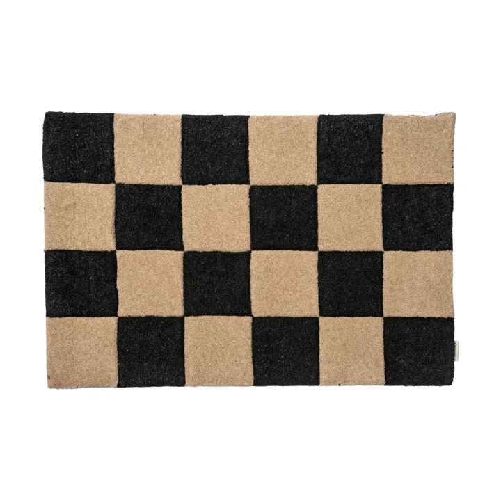 Square tapete de porta - Preto-natural, 60x90 cm - Classic Collection