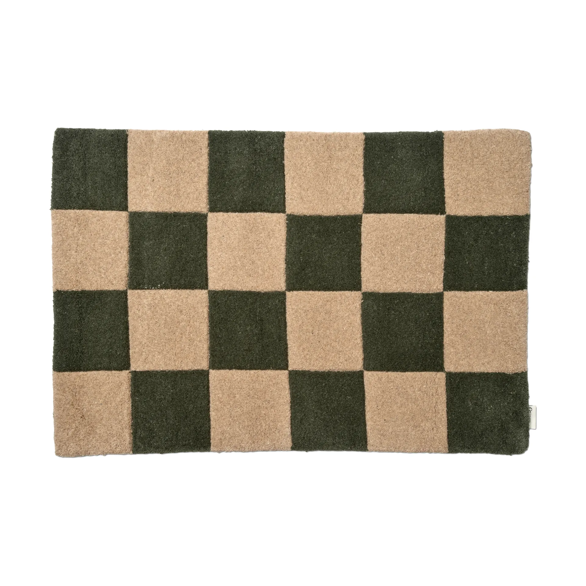 Square tapete de porta, Verde-natural, 60x90 cm Classic Collection
