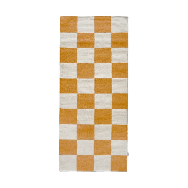 Squares tapete de corredor - Branco-amarelo, 80x200 cm - Classic Collection