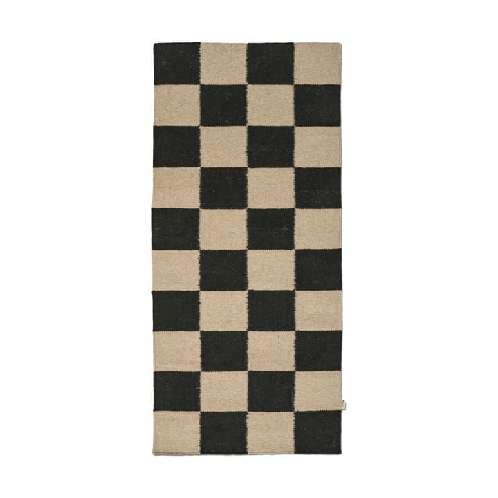 Squares tapete de corredor - Preto-natural, 80x200 cm - Classic Collection