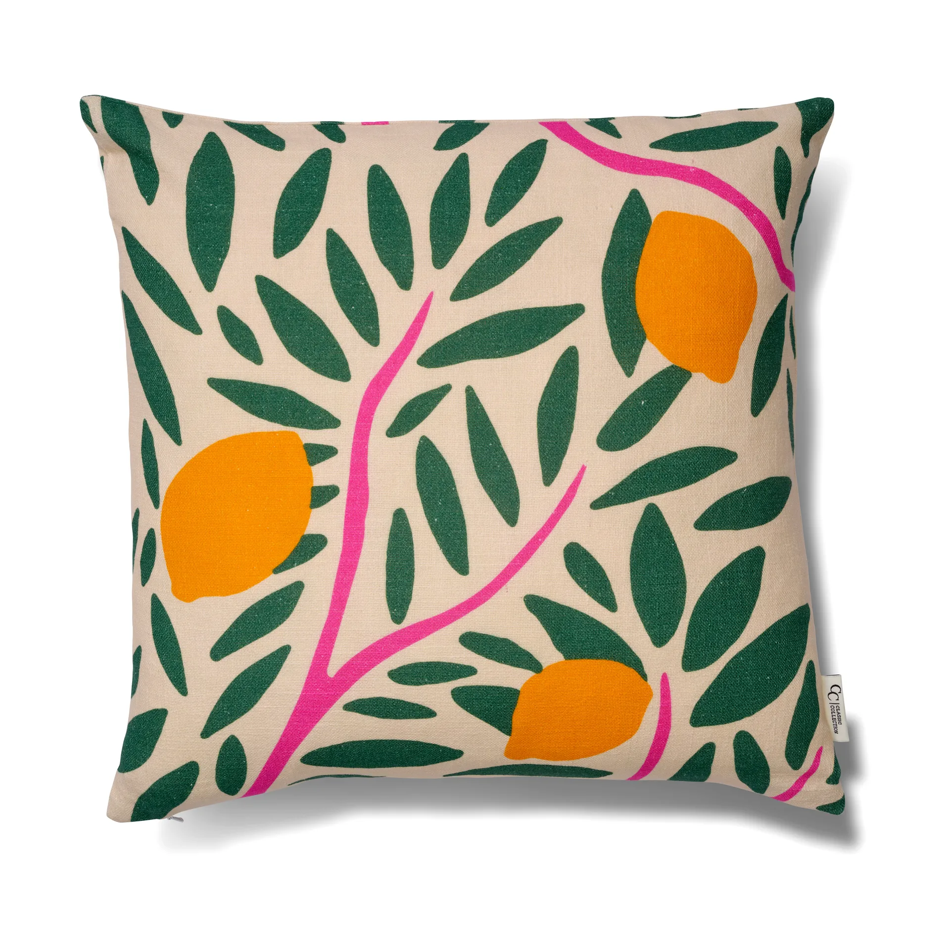 Sunny citrus capa de almofada 50x50 cm, Verde Classic Collection