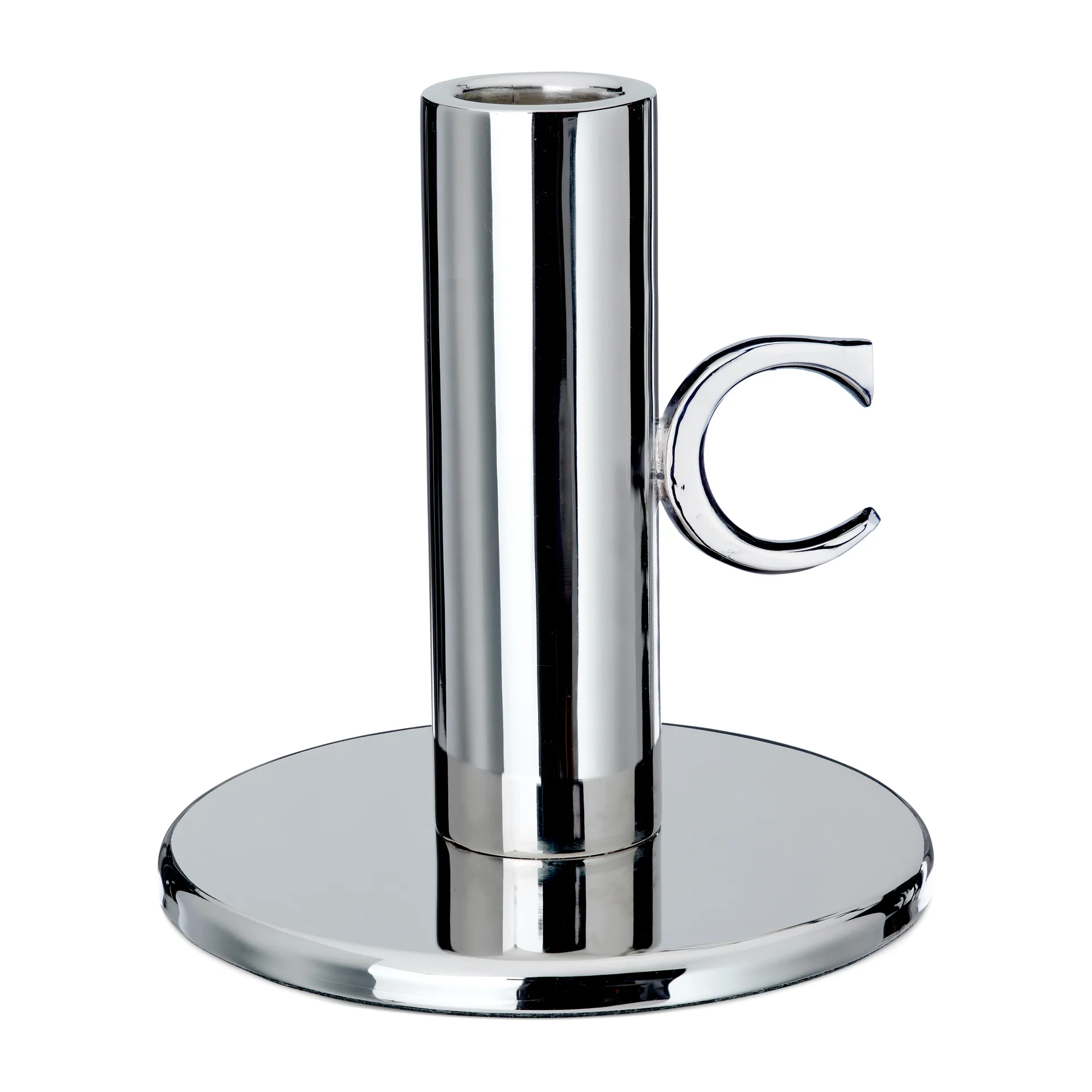 Suporte de velas Monogram 11 cm, latão niquelado Classic Collection
