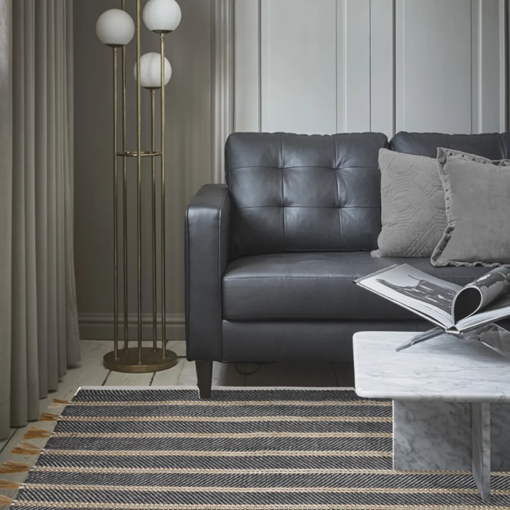 Tapete Cochin, preto/juta, 170x230 cm  Classic Collection