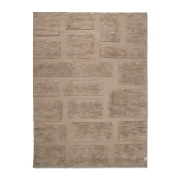 Tapete de lã Bricks 170x230 cm - Bege - Classic Collection