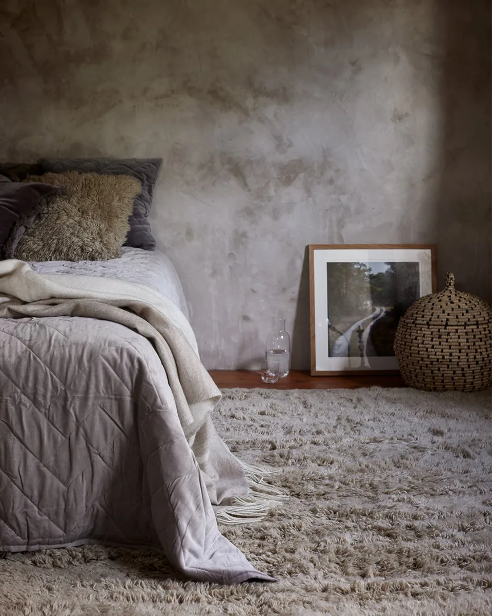 Tapete de lã Cloudy 170x230 cm, Bege Classic Collection