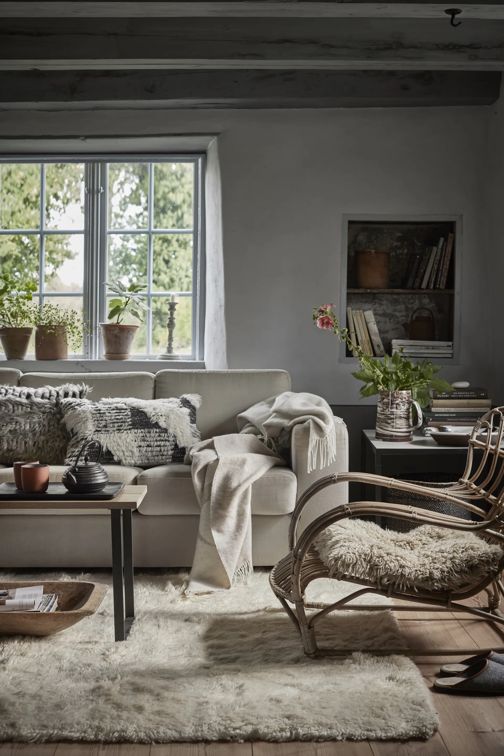 Tapete de lã Cloudy 200x300 cm, Branco natural Classic Collection