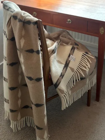 Tile manta 130x180 cm - Bege - Classic Collection