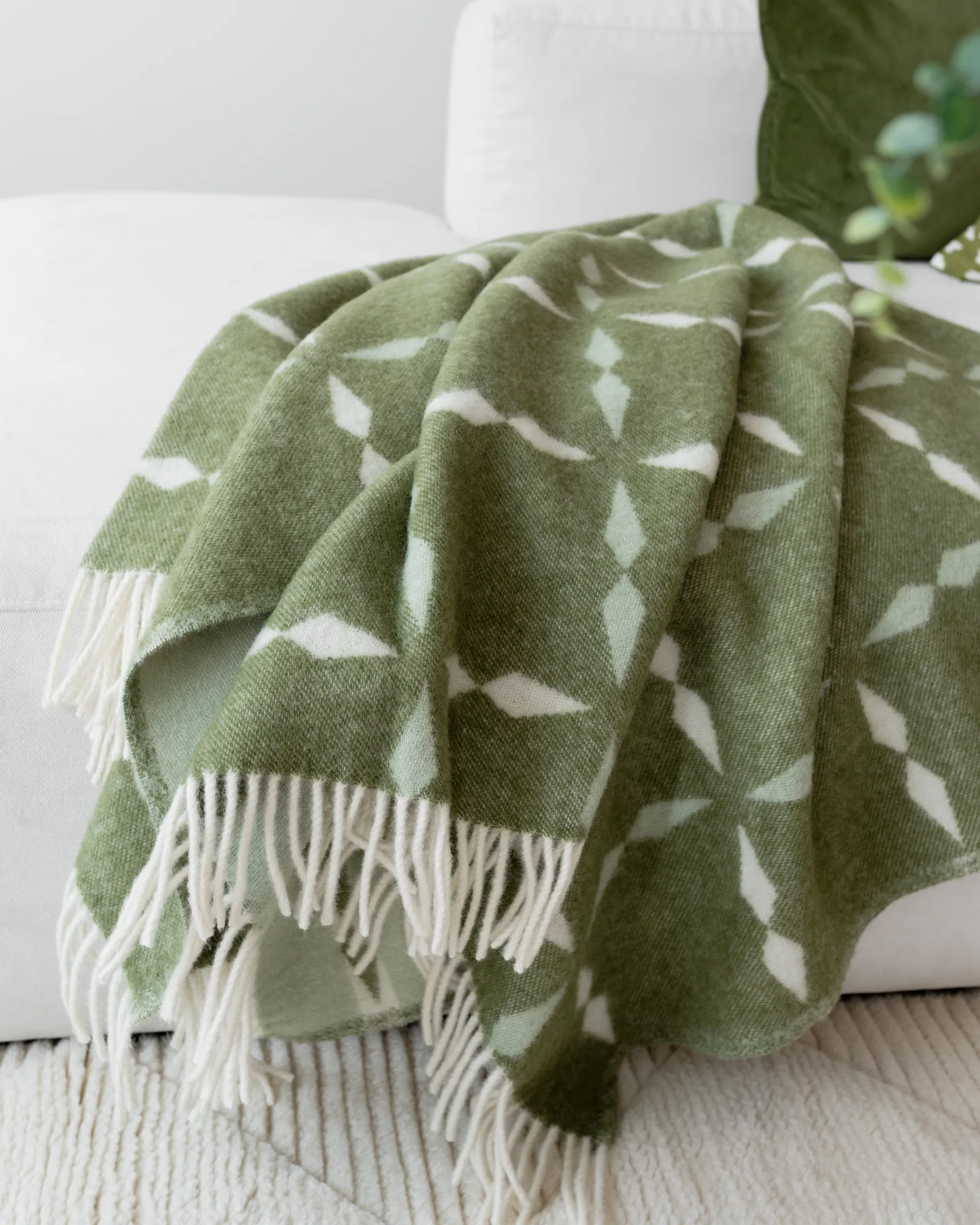 Tile manta 130x180 cm, Verde Classic Collection