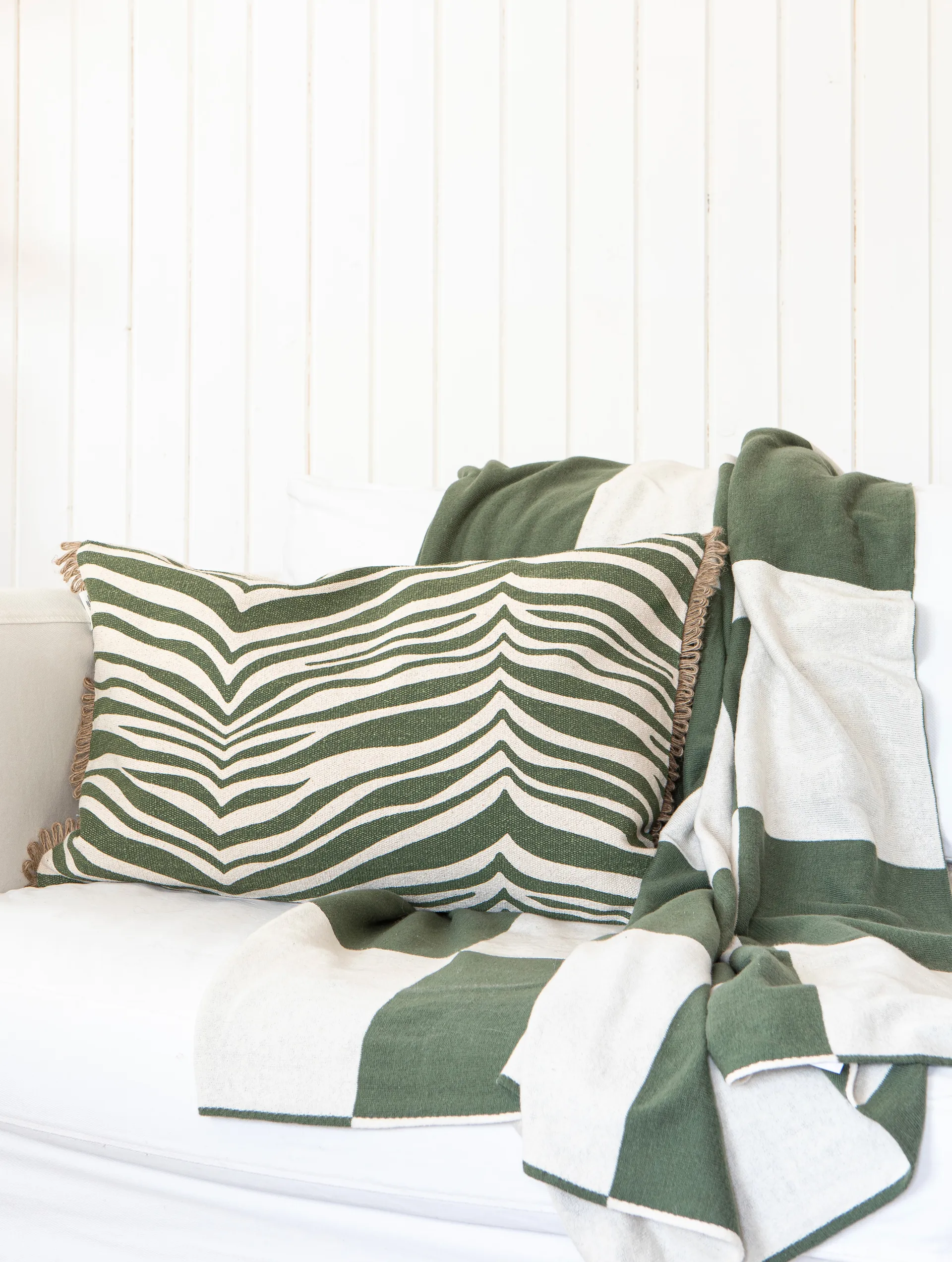 Zebra almofada 40x60 cm, Verde Classic Collection