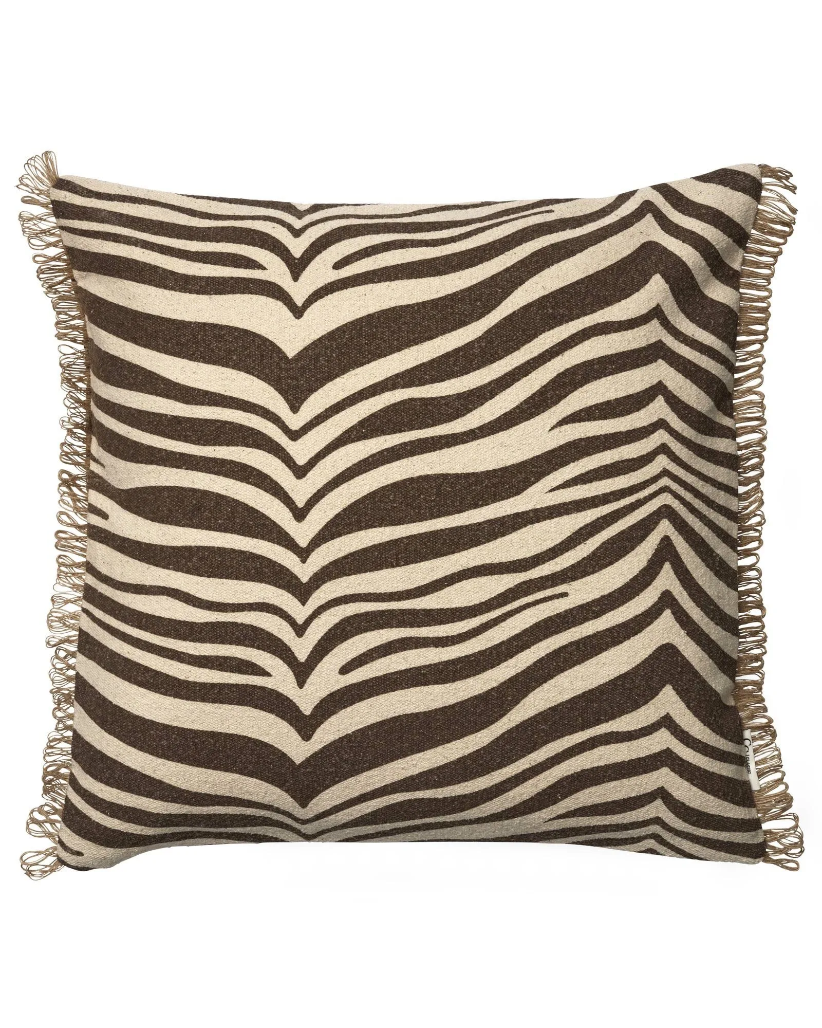 Zebra almofada, Castanho-natural, 50x50 cm Classic Collection