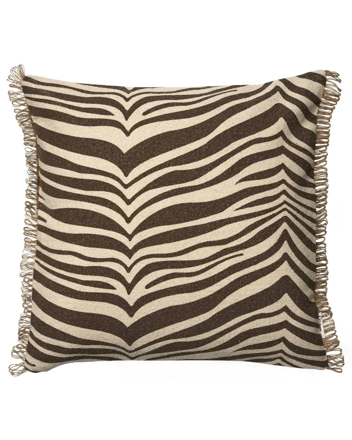 Zebra almofada - Castanho-natural, 50x50 cm - Classic Collection