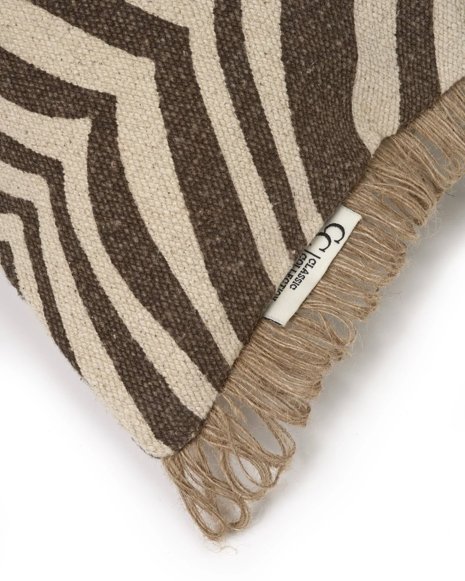 Zebra almofada, Castanho-natural, 50x50 cm Classic Collection