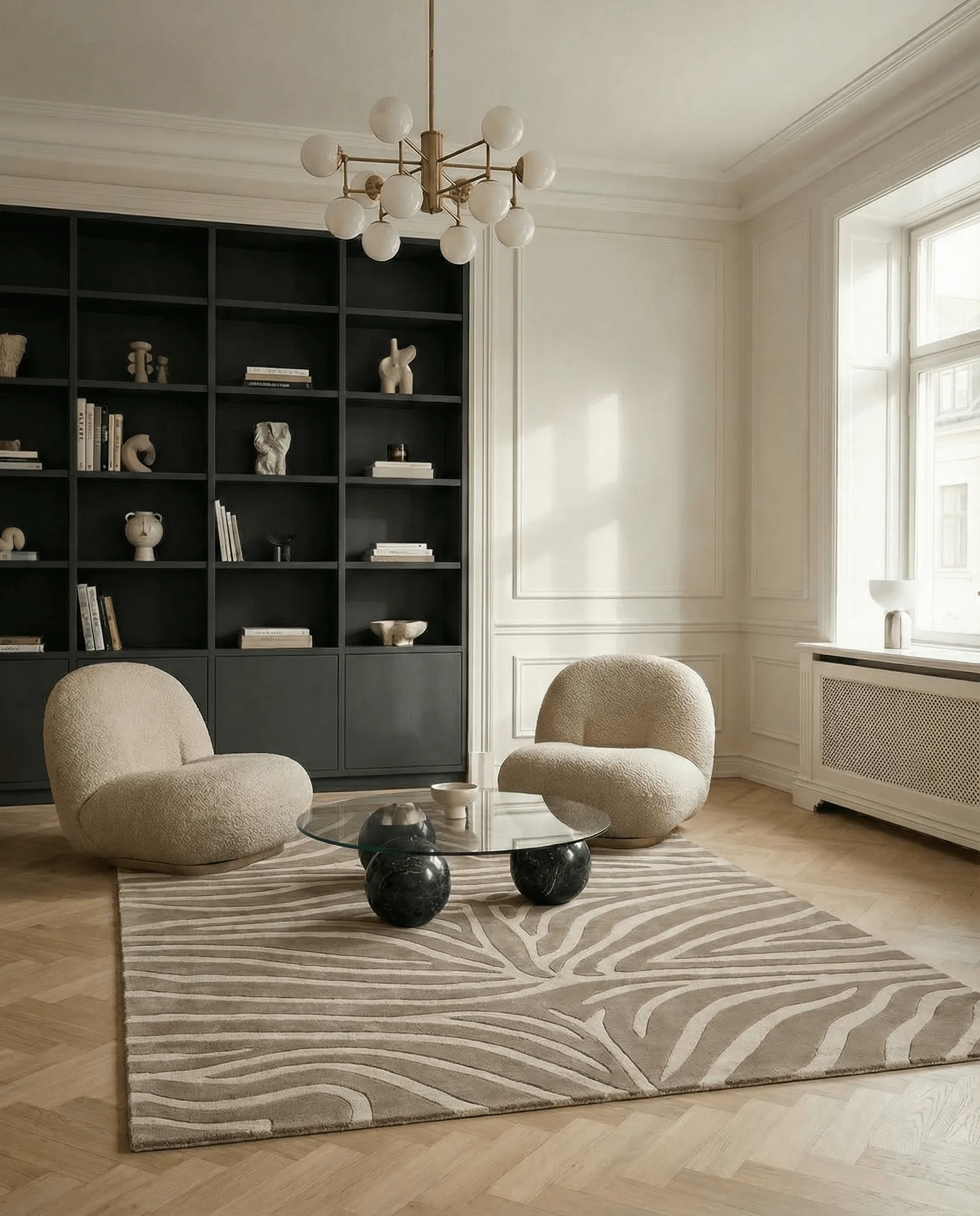Zebra tapete 250x350 cm, Bege, 200x300 cm Classic Collection