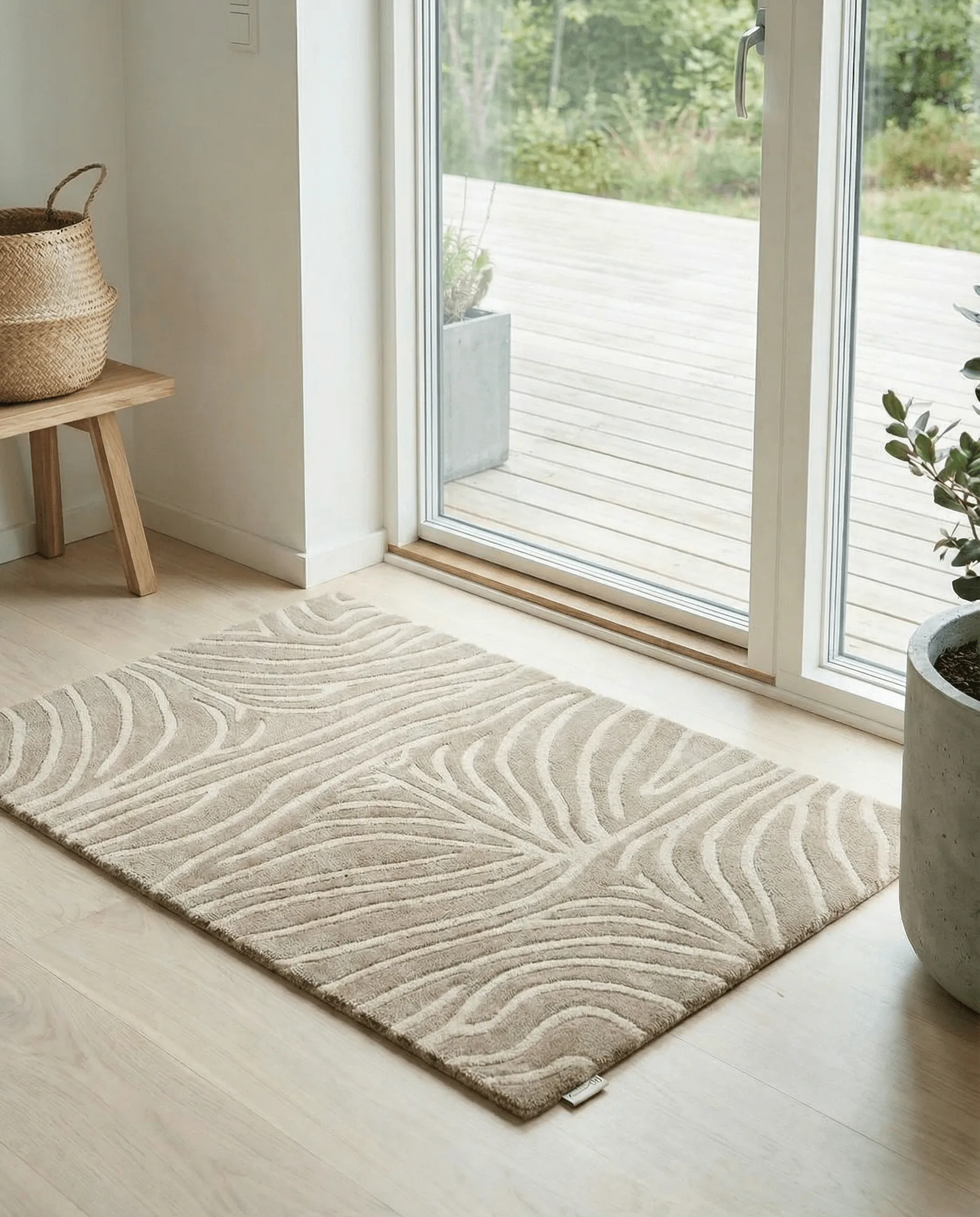 Zebra tapete de entrada, Bege, 60x90 cm Classic Collection