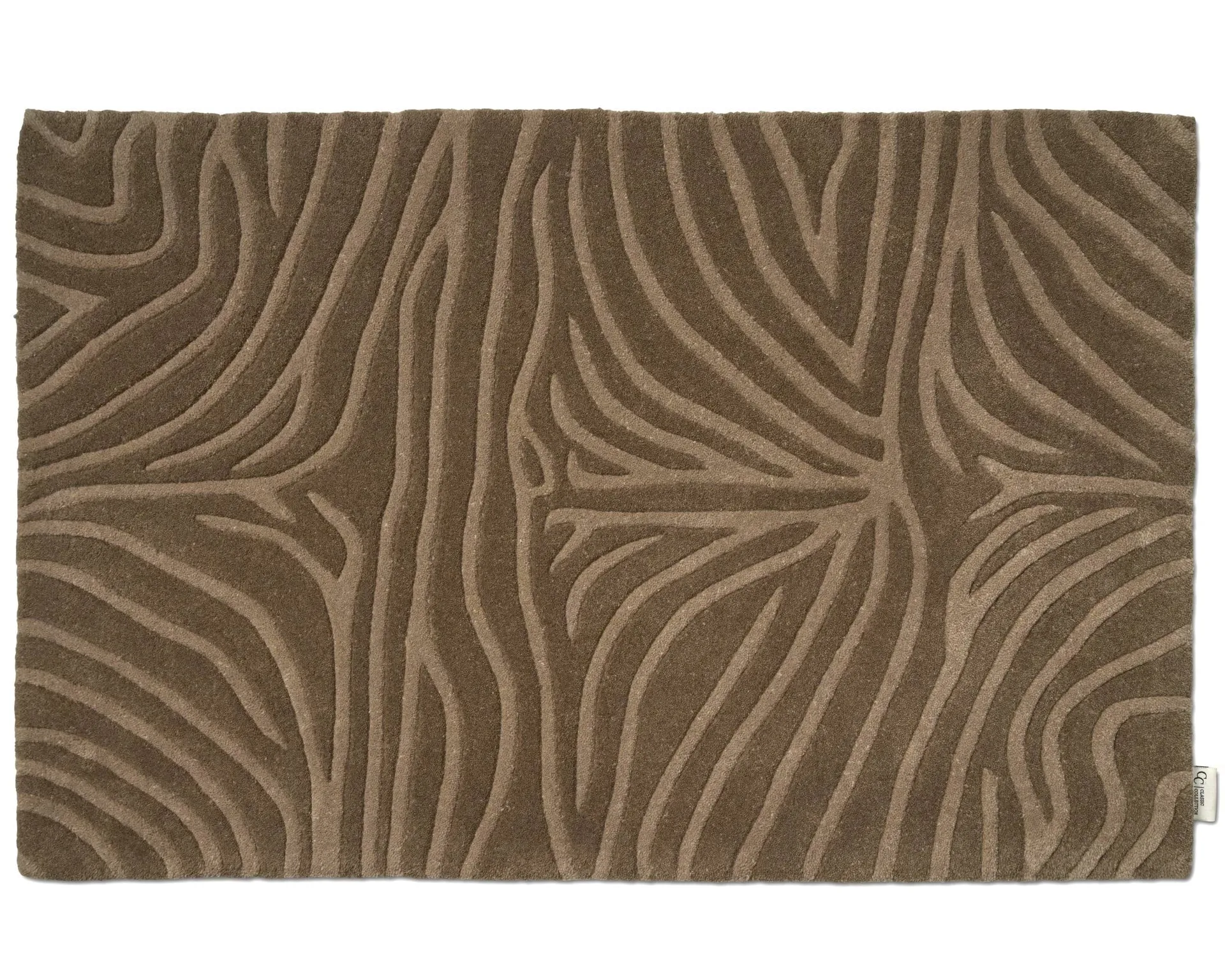 Zebra tapete de entrada, Mocca, 60x90 cm Classic Collection