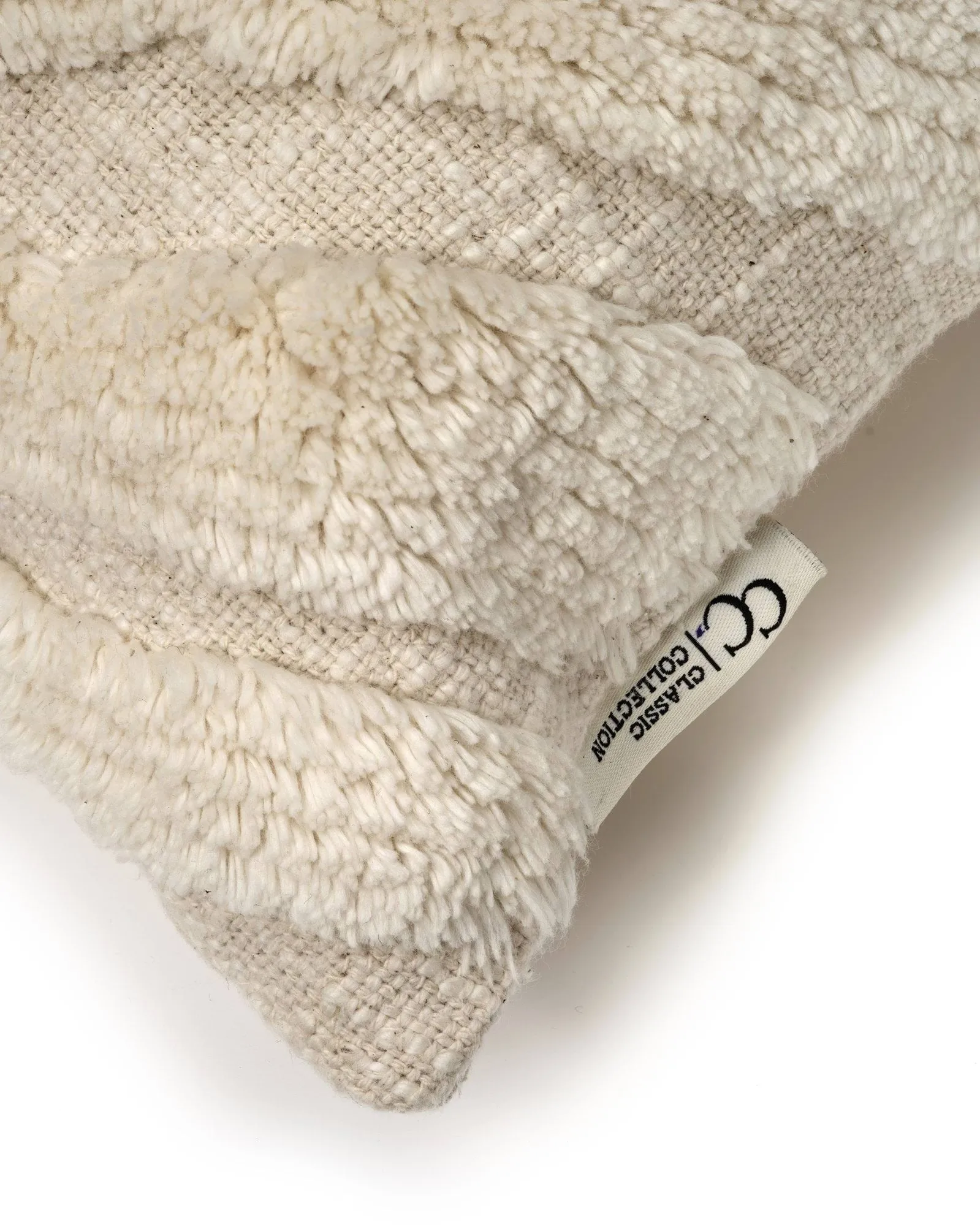 Zebra Tuft capa de almofada, Off white, 50x50 cm Classic Collection