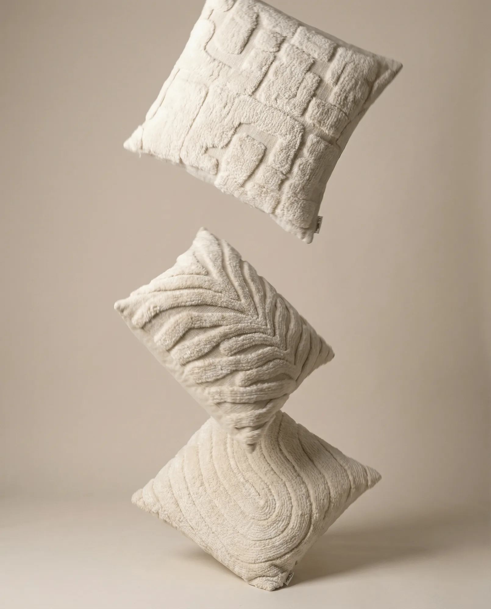 Zebra Tuft capa de almofada, Off white, 50x50 cm Classic Collection