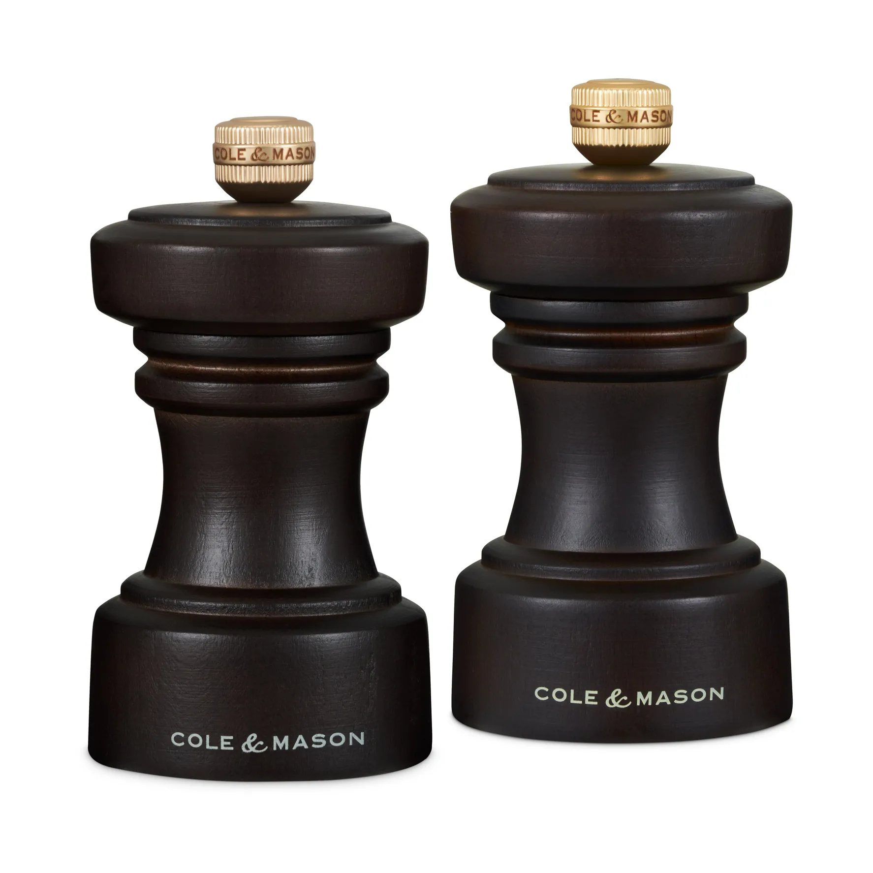 Moinhos de sal e pimenta Hoxton 10 cm, Chocolate Cole & Mason