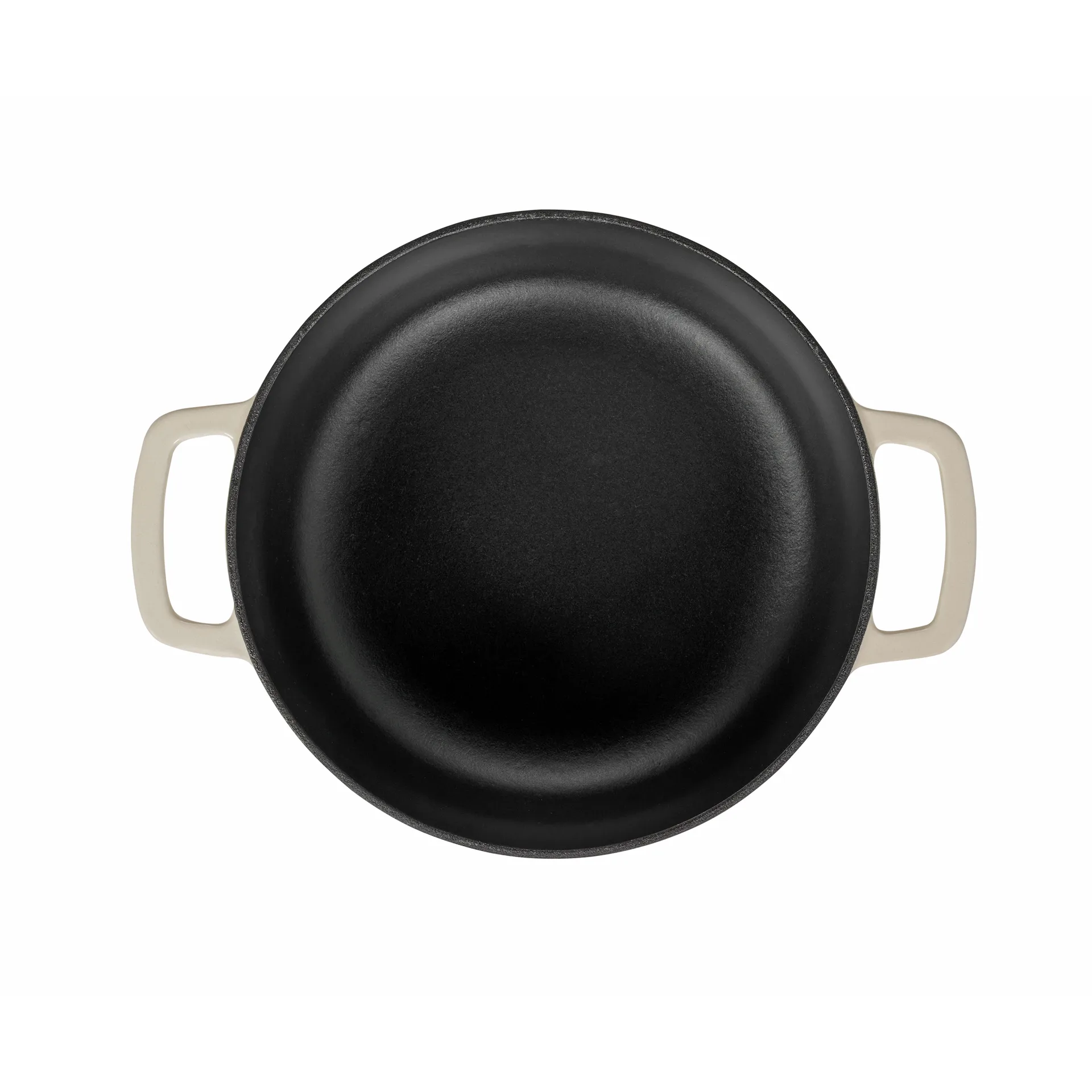 Combekk Enameled panela de ferro fundido com tampa Ø24 cm, Areia-puxador dourado Combekk