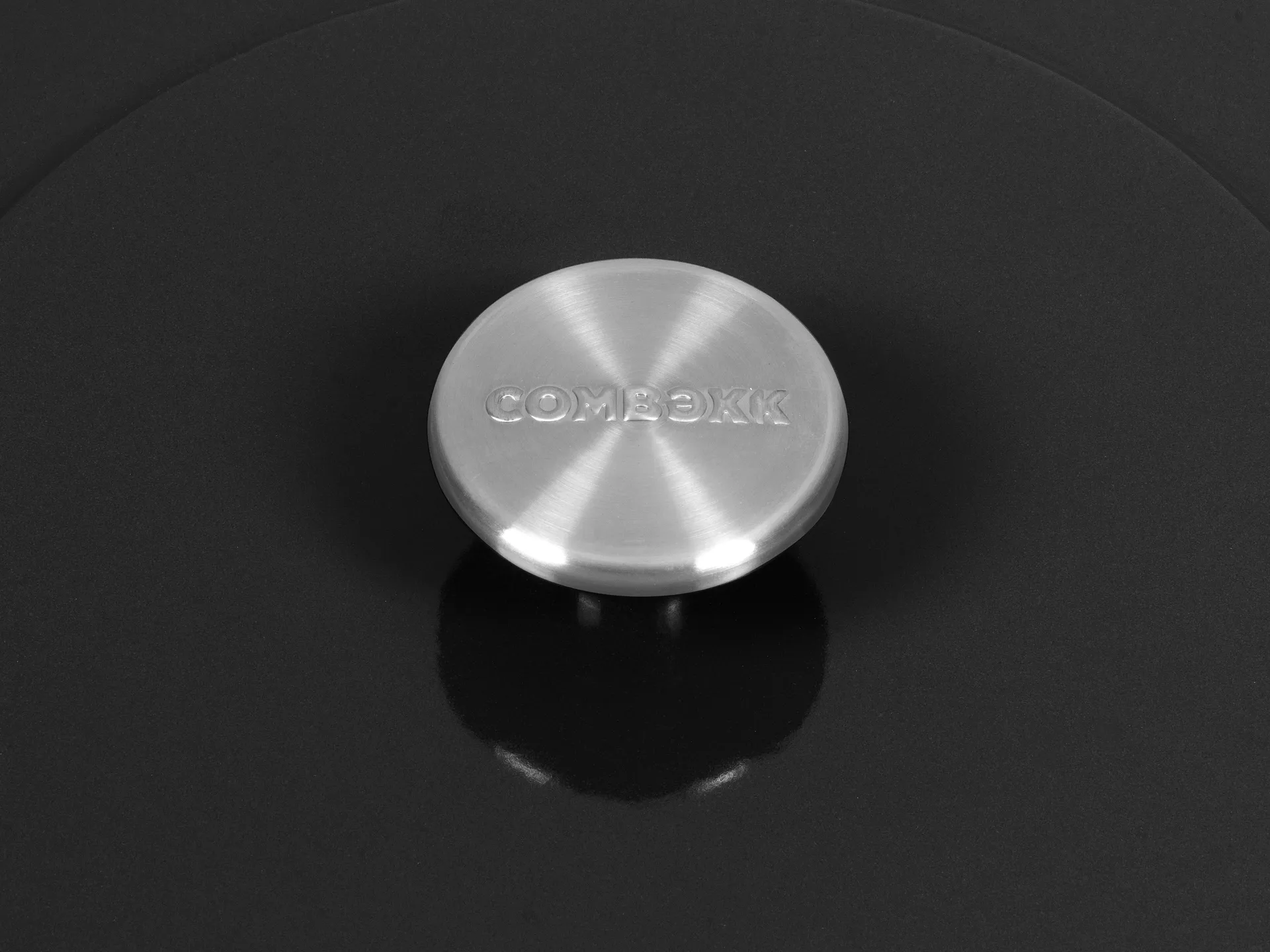 Combekk Enameled panela de ferro fundido com tampa Ø24 cm, Preto Combekk