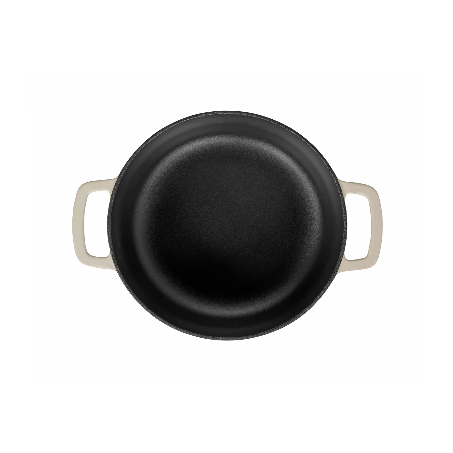 Combekk Enameled panela de ferro fundido com tampa Ø28 cm, Areia-puxador dourado Combekk