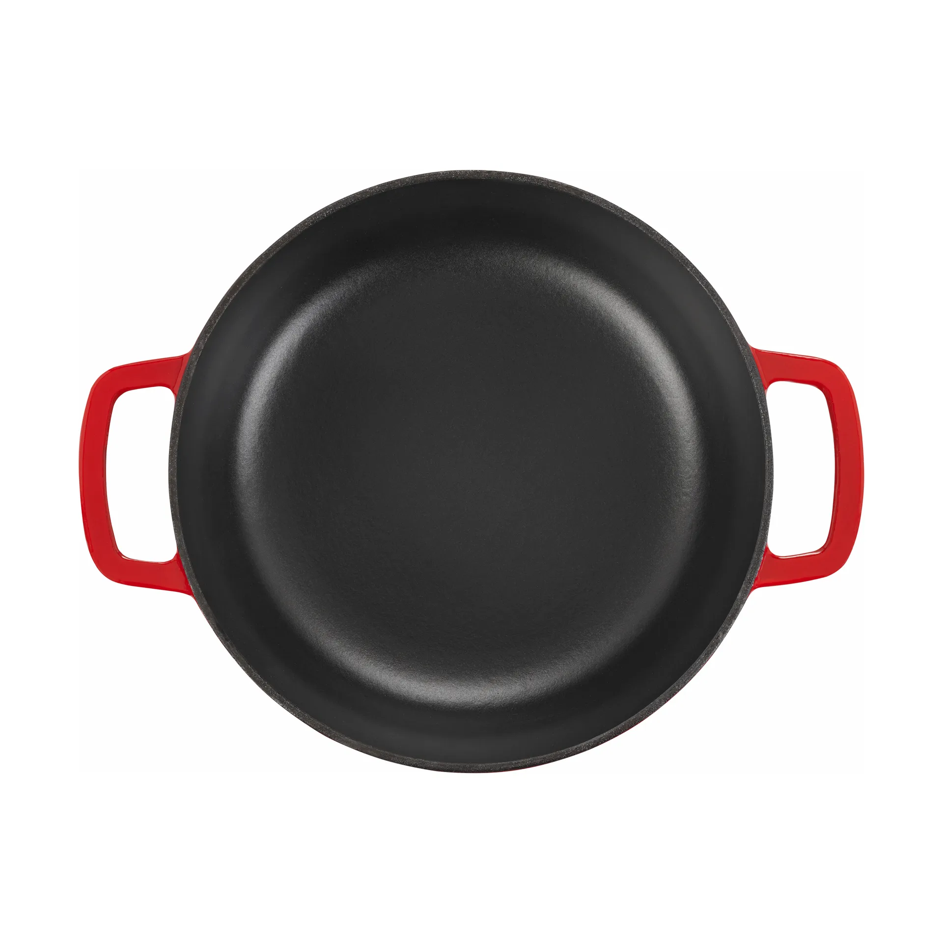 Combekk Enameled panela de ferro fundido com tampa Ø32 cm, Cereja-puxador prateado Combekk