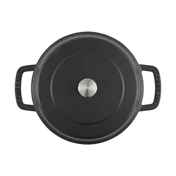 Combekk Enameled panela sauté de ferro fundido Ø28 cm - Black-silver knob - Combekk