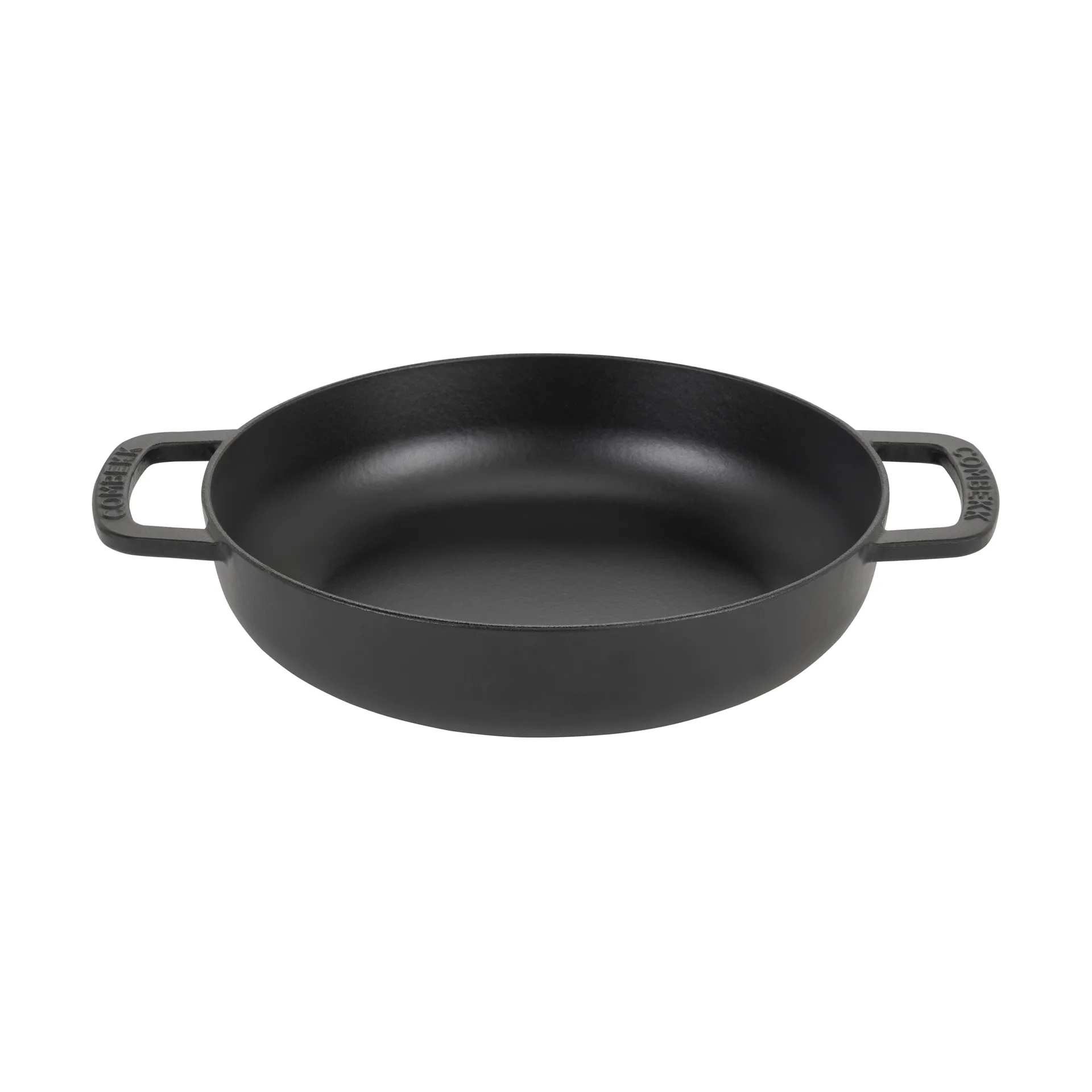 Combekk Enameled panela sauté de ferro fundido Ø28 cm, Black-silver knob Combekk