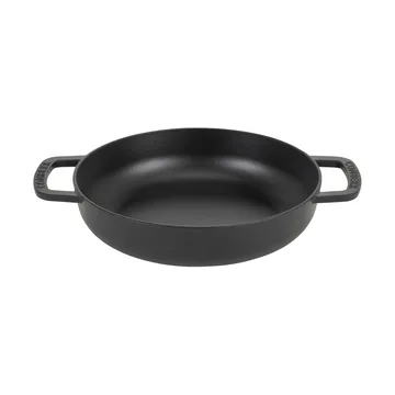 Combekk Enameled panela sauté de ferro fundido Ø28 cm - Black-silver knob - Combekk