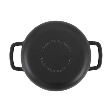 Combekk Enameled panela sauté de ferro fundido Ø28 cm - Black-silver knob - Combekk