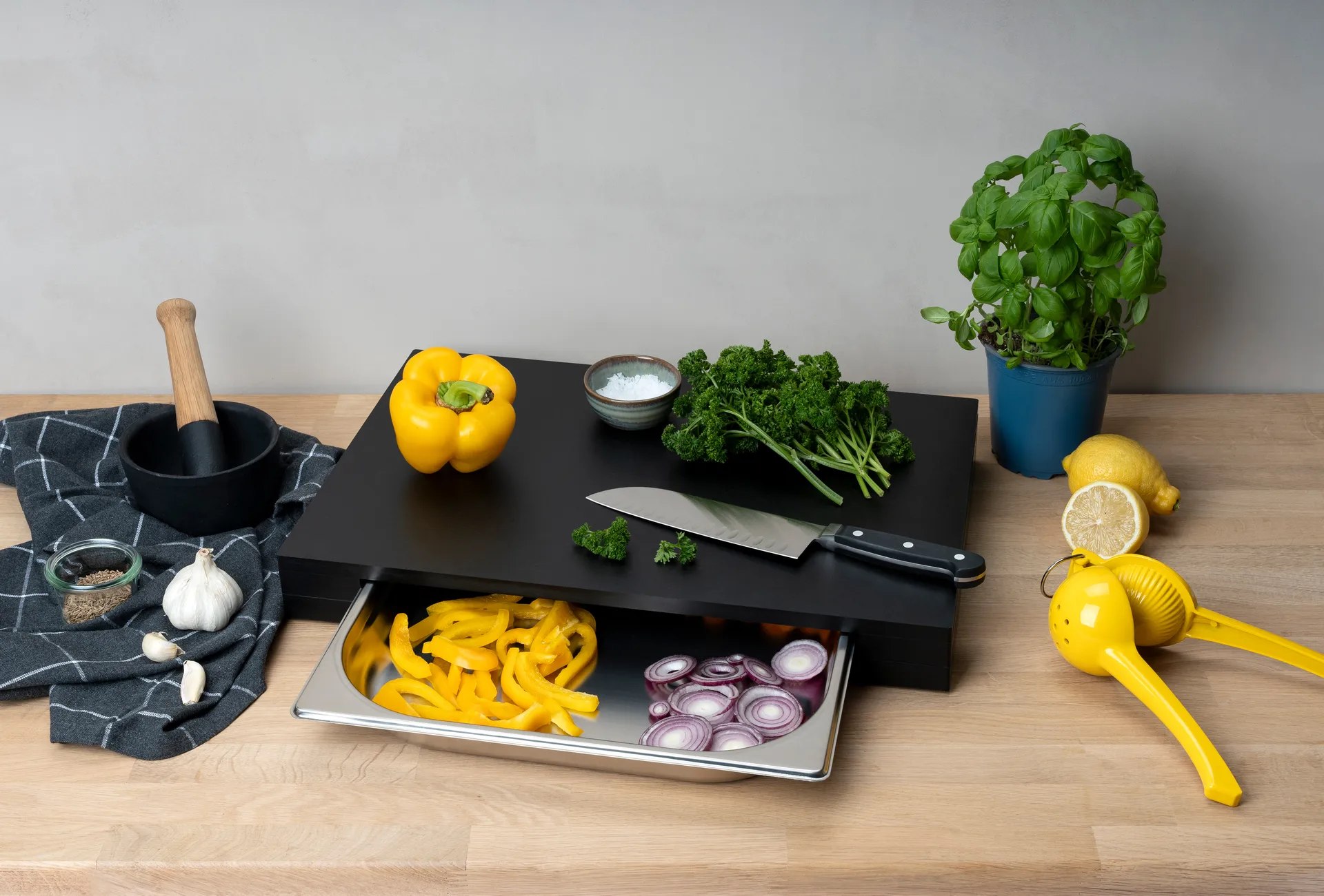 Duracore tábua de cortar com gaveta, 48x32,5 Continenta