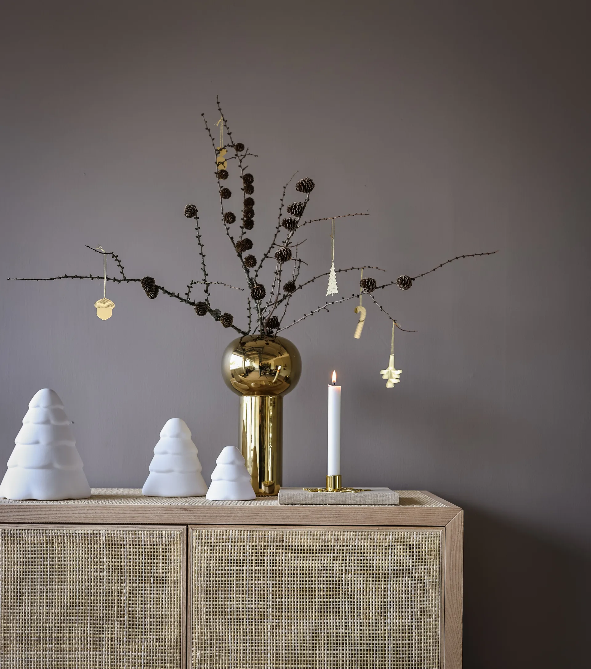 Árvore de Natal 15 cm, Branco Cooee Design