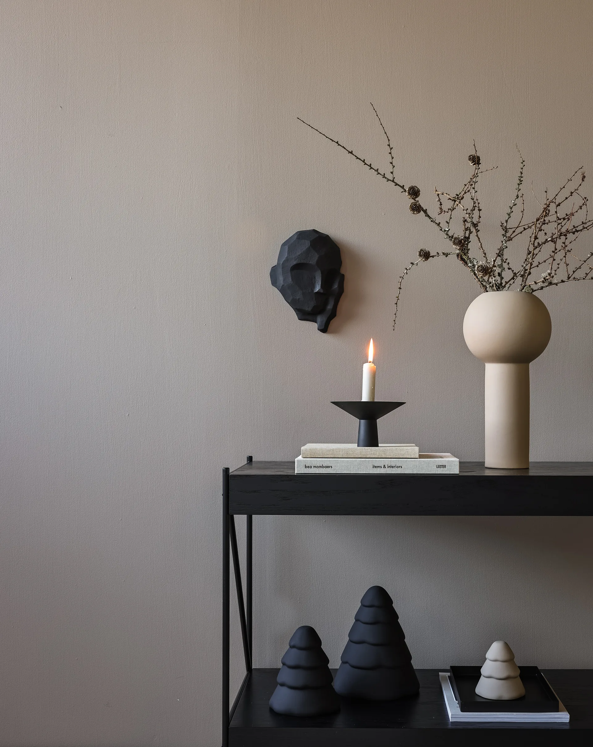 Árvore de Natal 20 cm, Preto Cooee Design