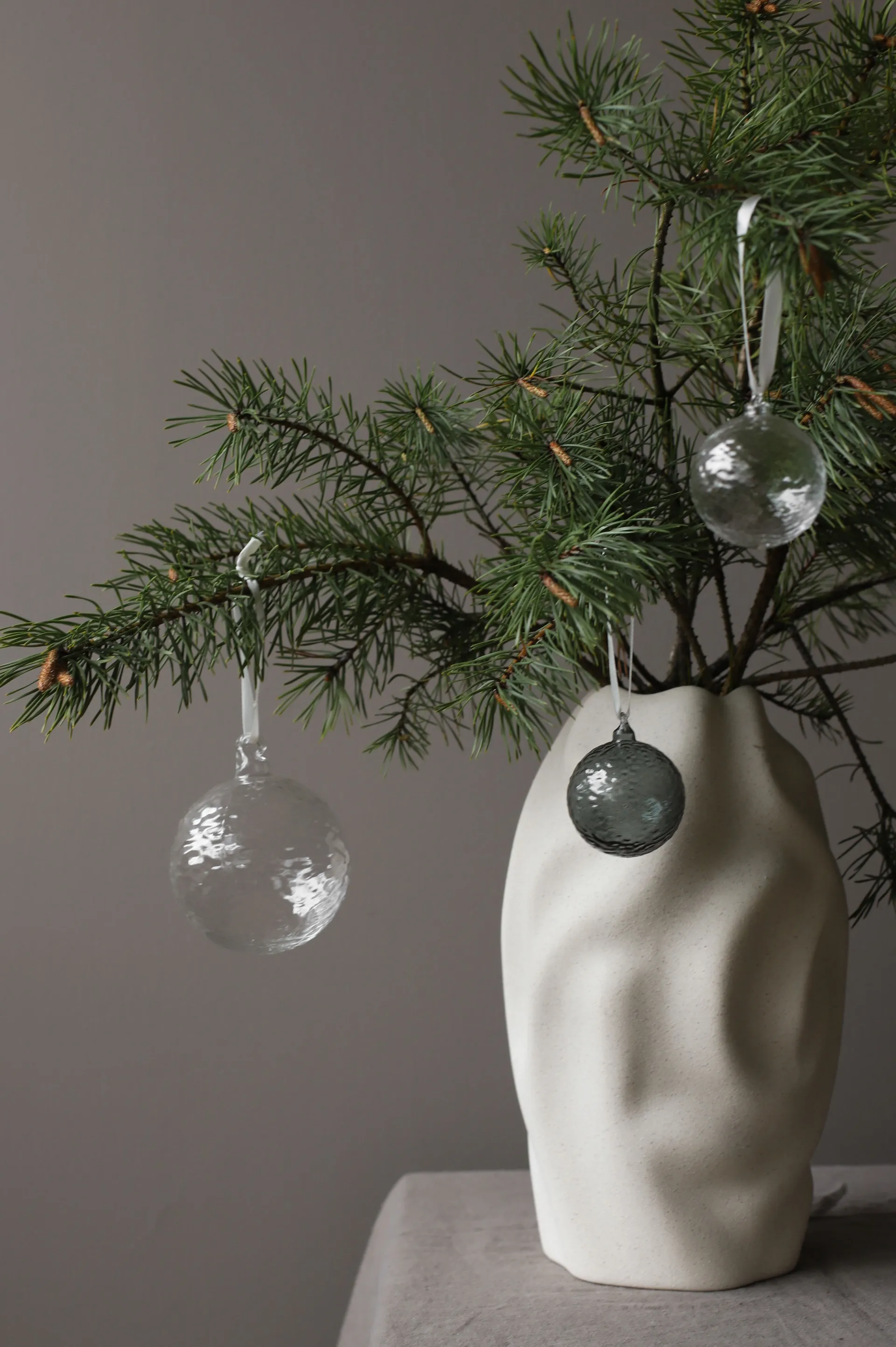 Bola de Natal Gry Marble Ø5 cm, Clear Cooee Design