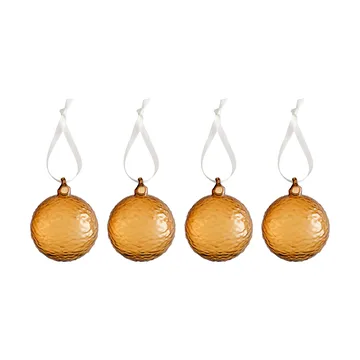 Bola de Natal Gry Marble Ø8 cm - Cognac - Cooee Design