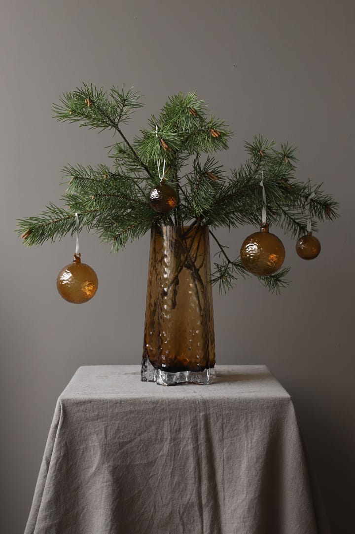 Bola de Natal Gry Marble Ø8 cm, Cognac Cooee Design