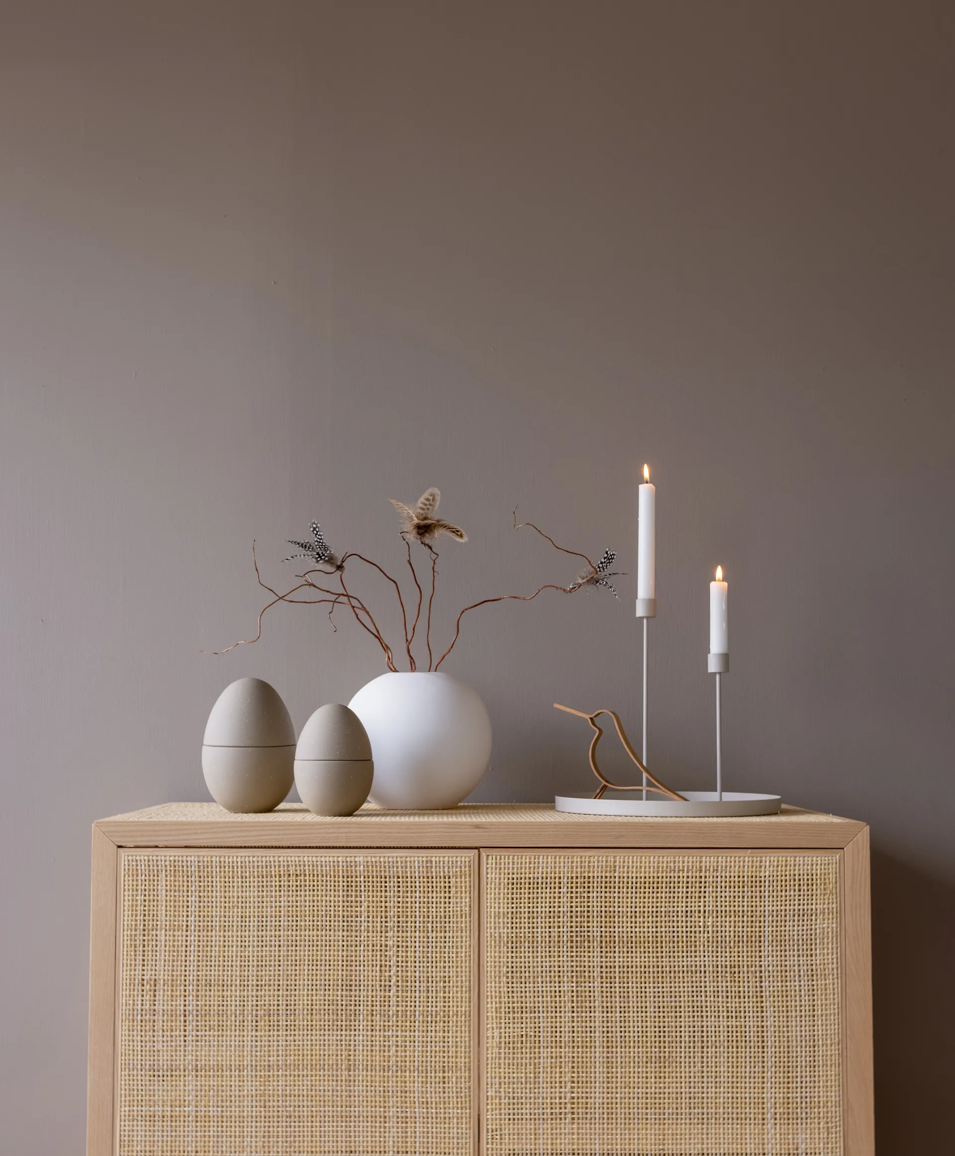 Bonbonniere taça 18 cm, Sand-shell Cooee Design