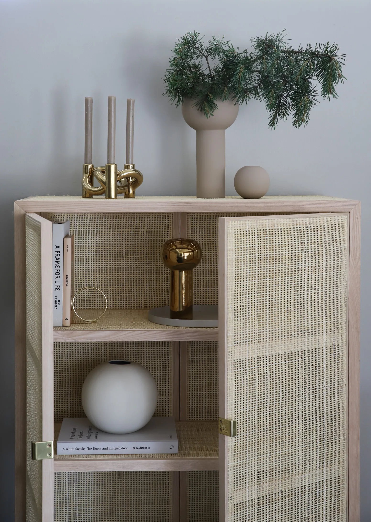 Book Ring suporte para livros 10 cm, latão Cooee Design