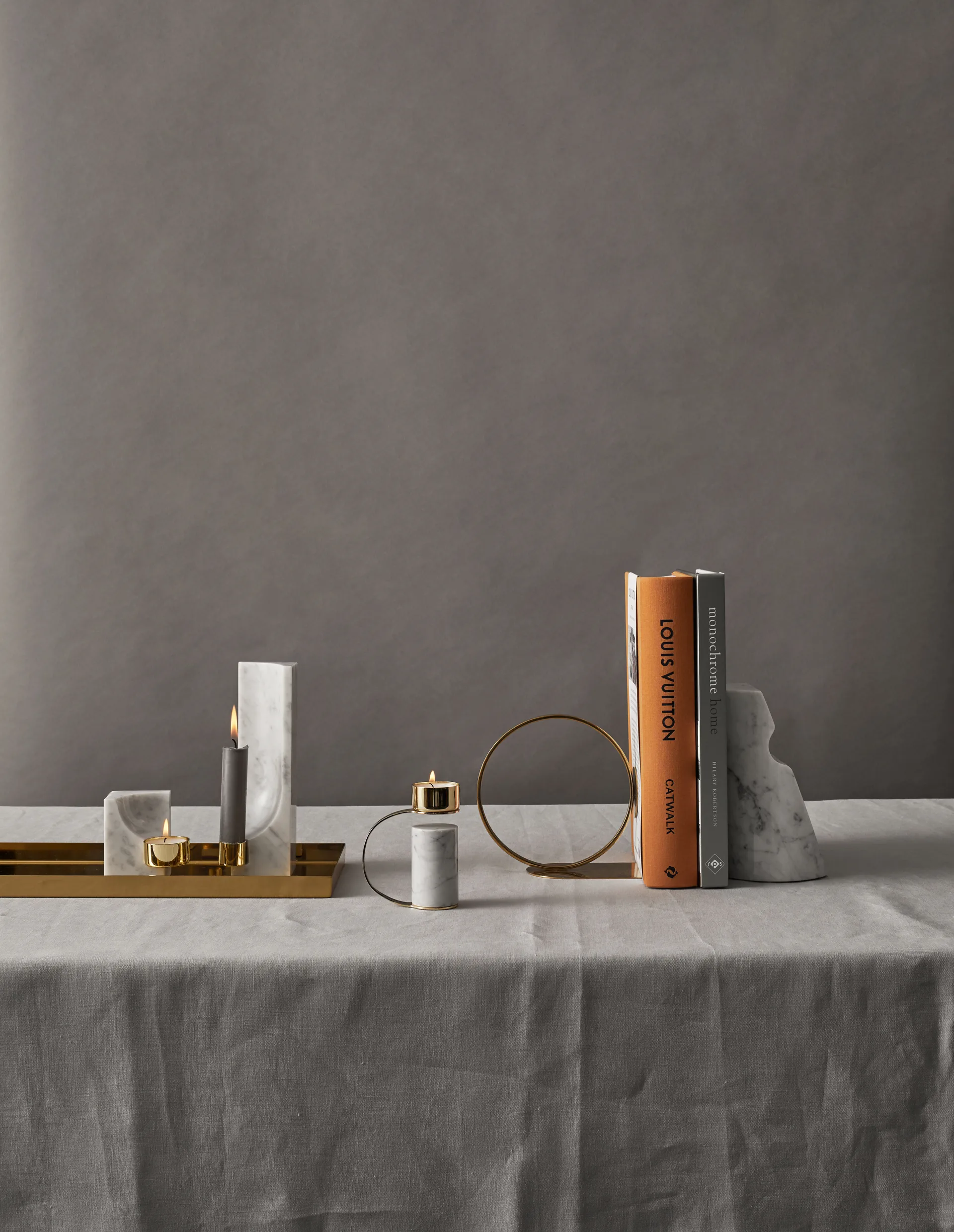 Book Ring suporte para livros 15 cm, latão Cooee Design