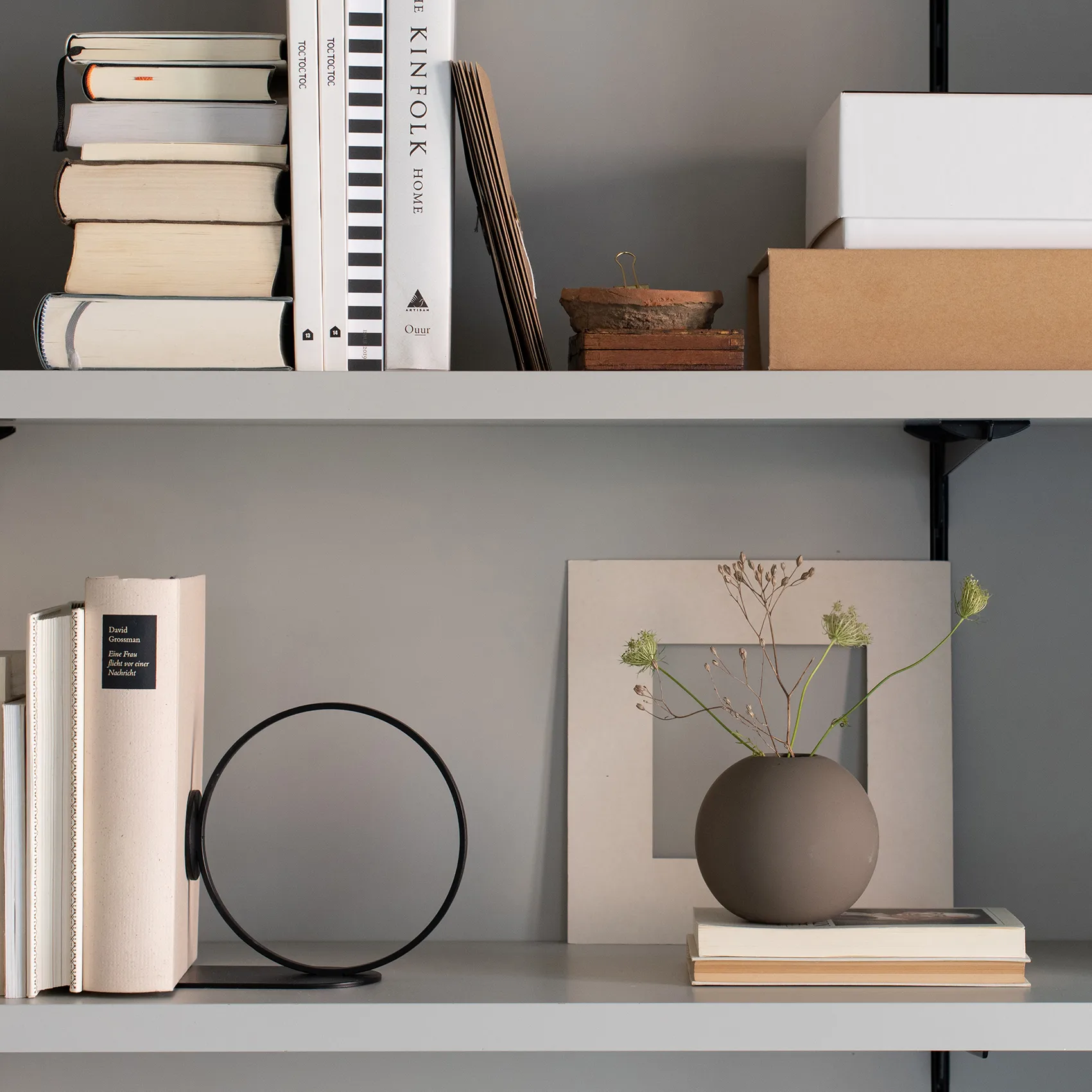 Book Ring suporte para livros 15 cm, preto Cooee Design