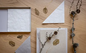 Cabide decorativo Leaf 4 un. - latão - Cooee Design