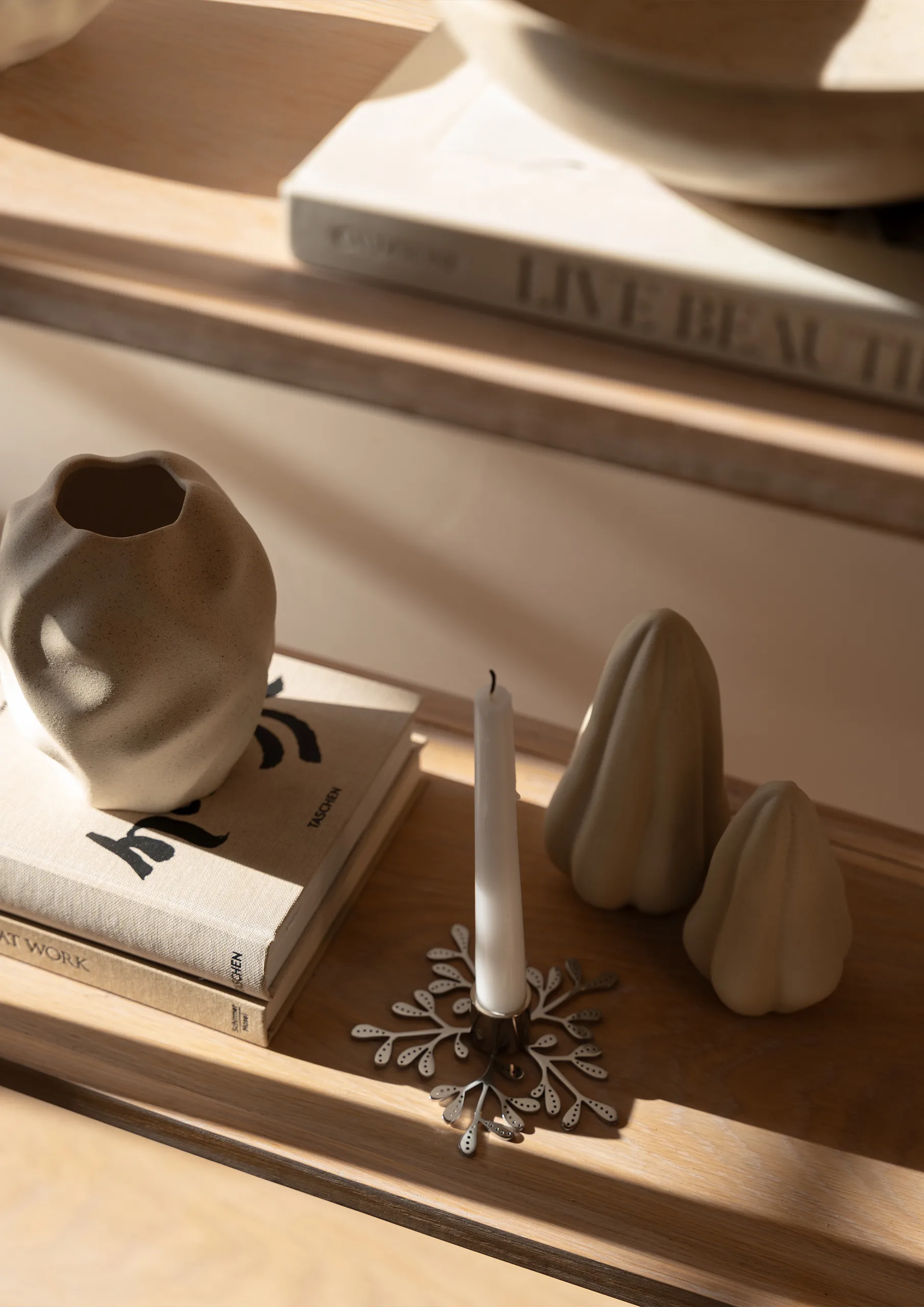 Candelabro de visco, Aço inoxidável Cooee Design