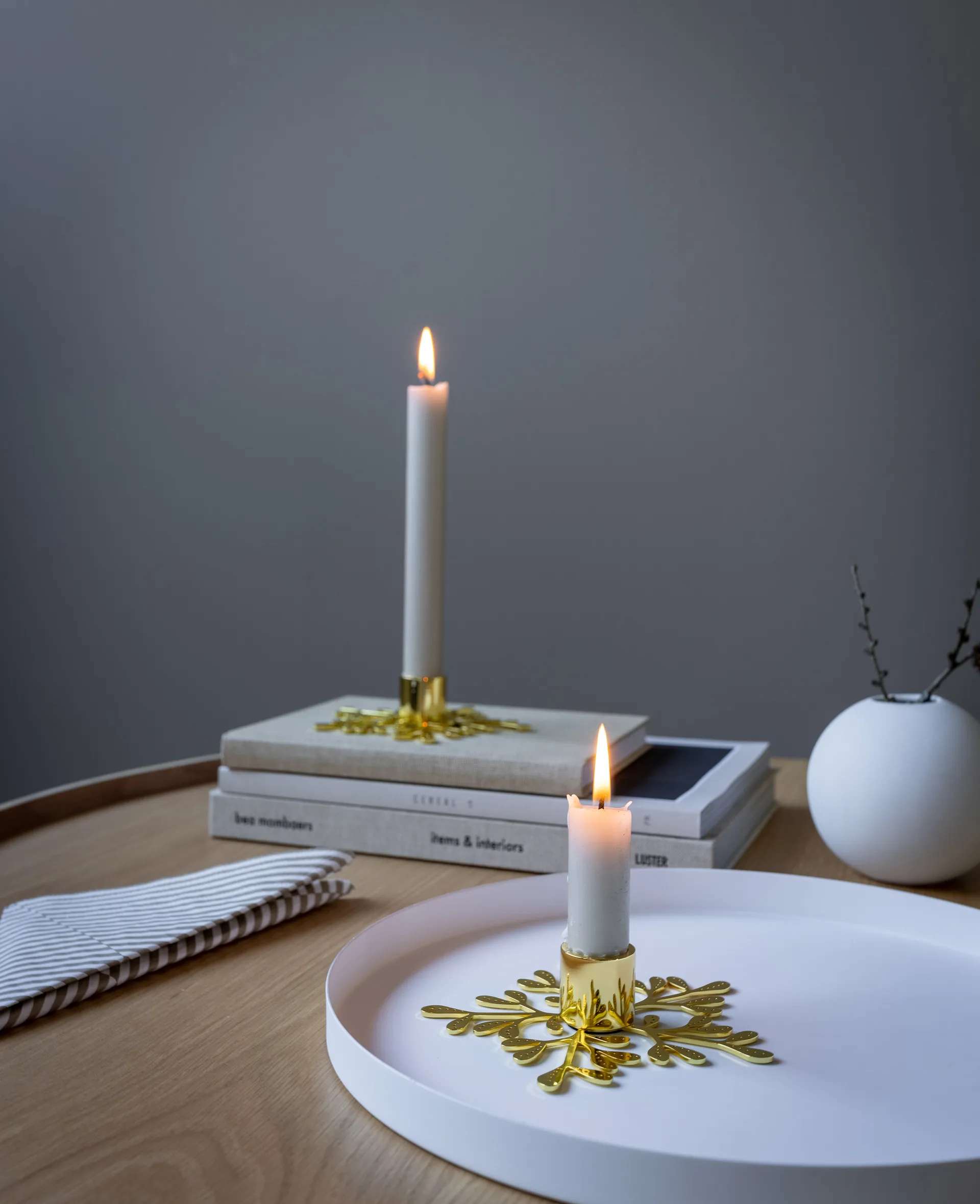 Candelabro de visco, Latão  Cooee Design