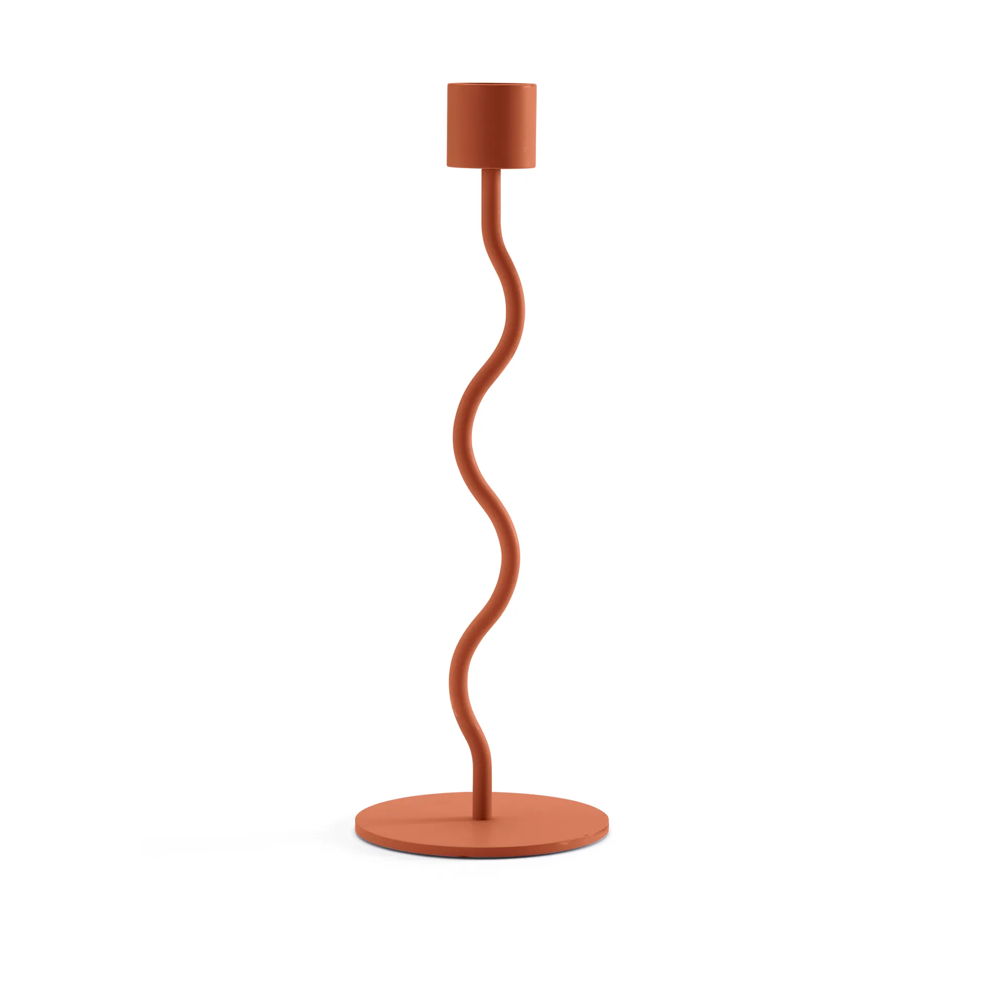 Castiçal Curved 23 cm, Brick red Cooee Design