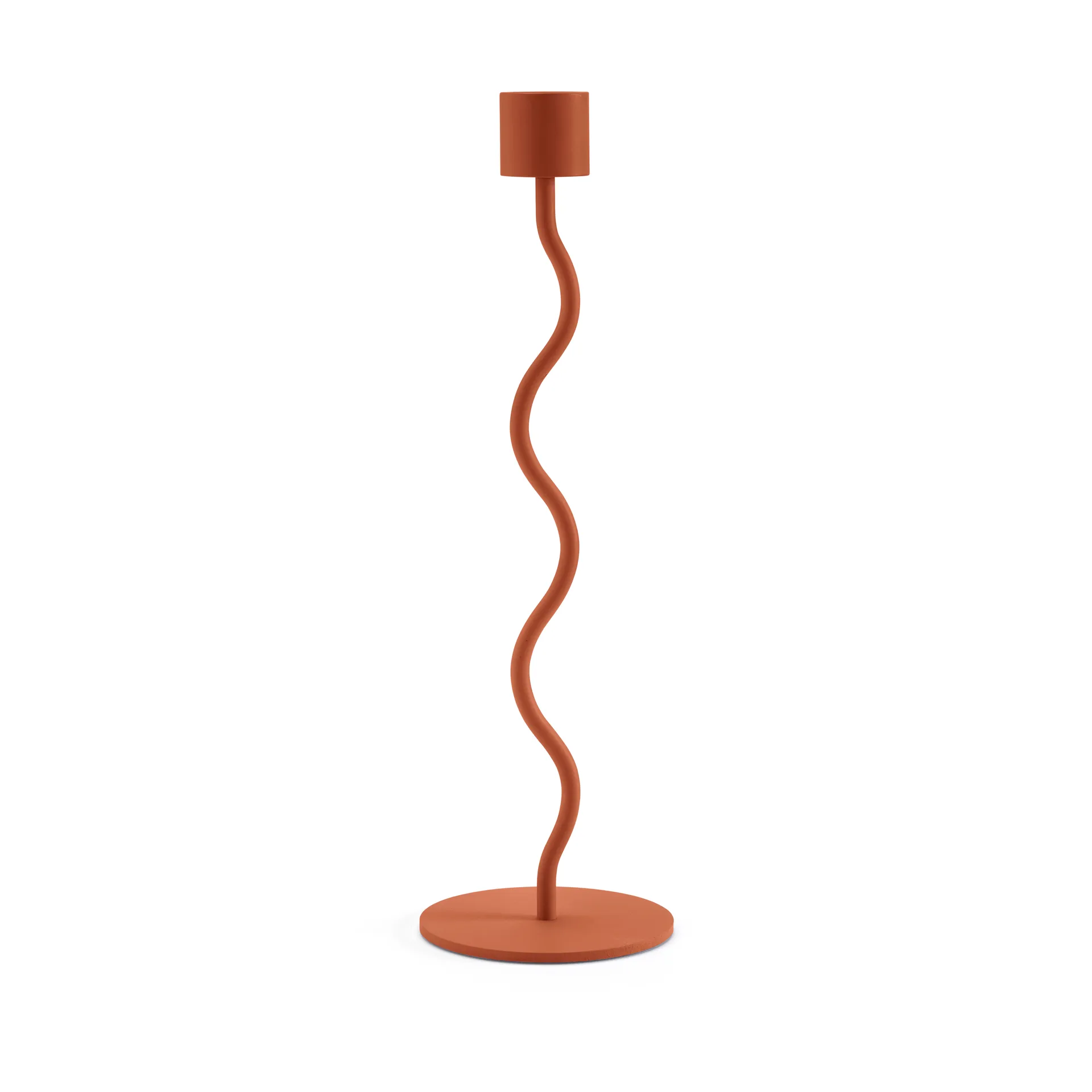 Castiçal Curved 26 cm, Brick red Cooee Design