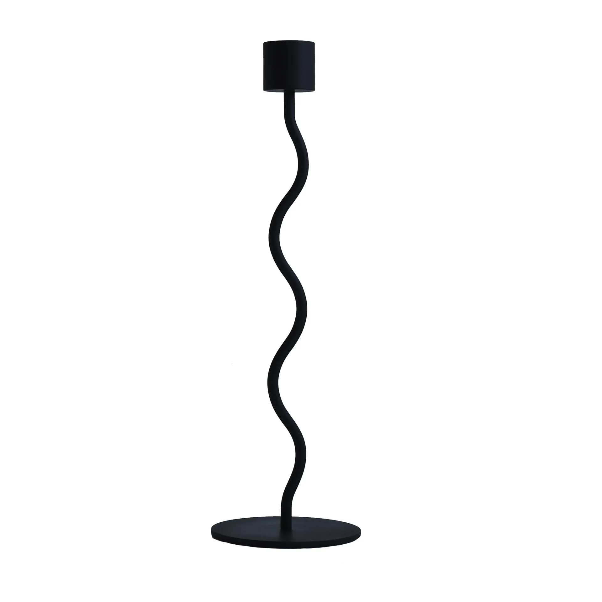 Castiçal Curved 26 cm, Preto Cooee Design