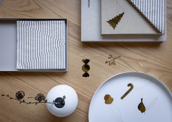 Cooee enfeite latão 4 un., Acorn Cooee Design