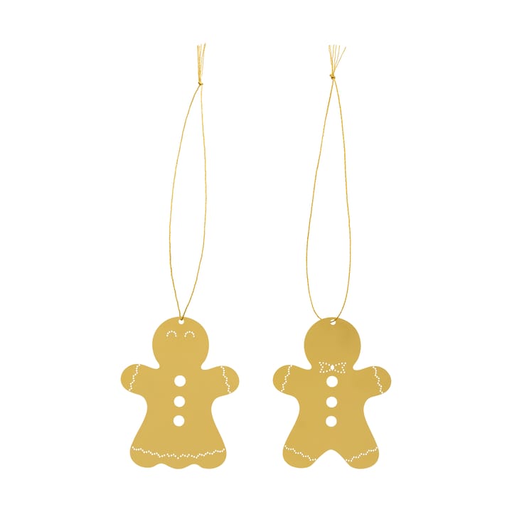 Decoração de Natal bolacha de gengibre 6 cm - Latão - Cooee Design