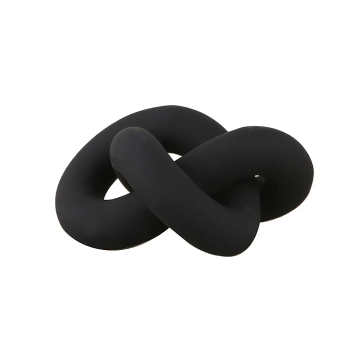 Decoração grande Knot Table, preto Cooee Design